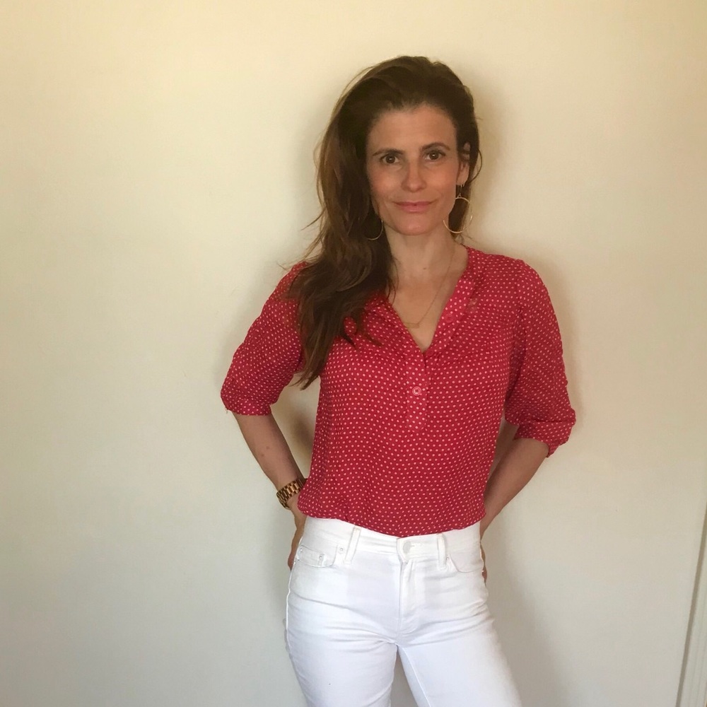 Polka dot blouse